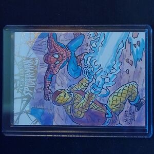 Fleer Ultra Spider-Man Sketch Spiderman/Shocker 1/1